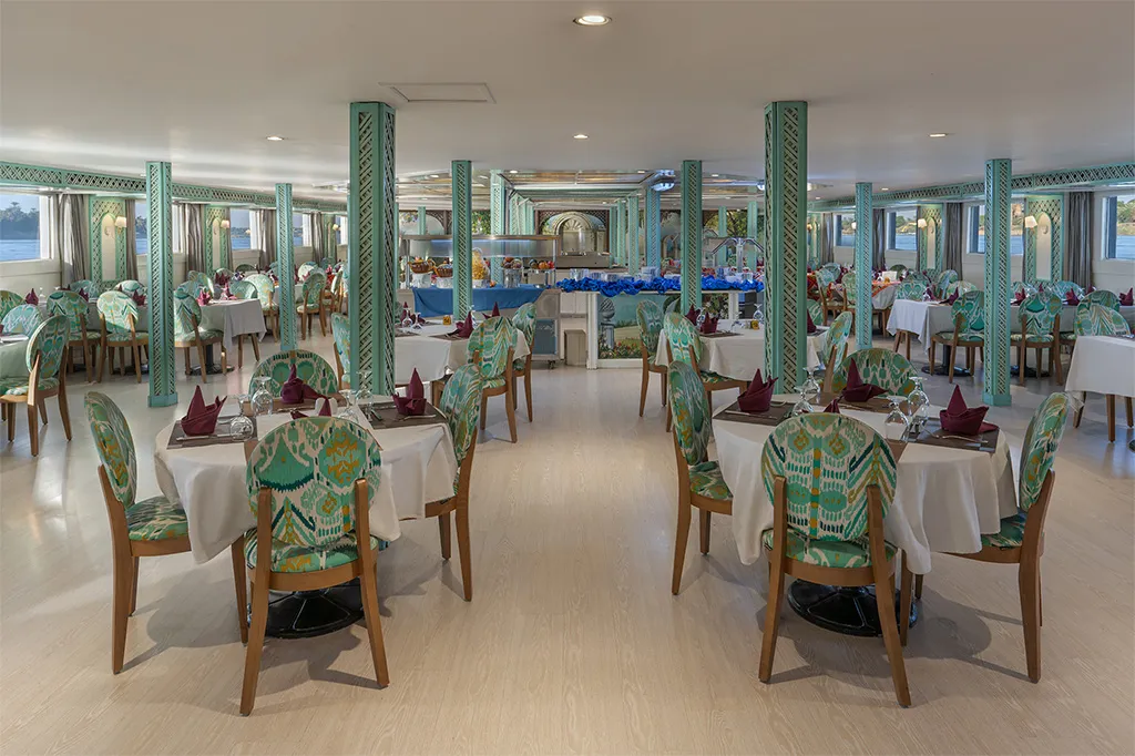 Restaurant aboard the MS Tarot Nile Cruise Nile cruise